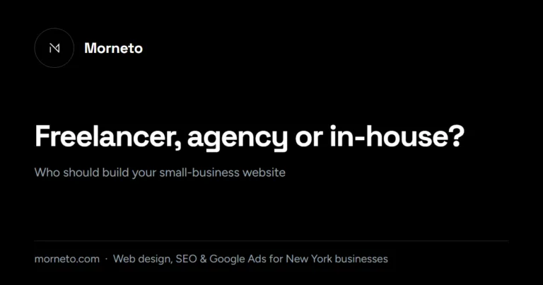 Freelancer or agency (or in-house): who should build your small business website