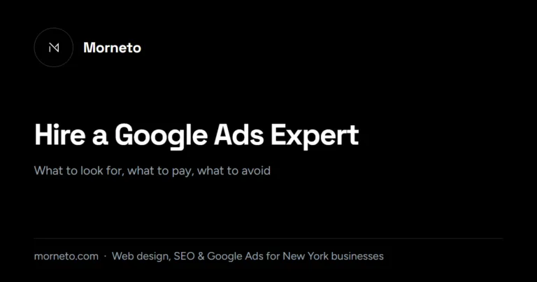 Hire a Google Ads expert - what to look for and pay card