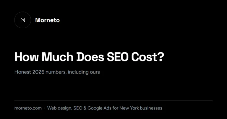 How much does SEO cost - honest 2026 numbers card