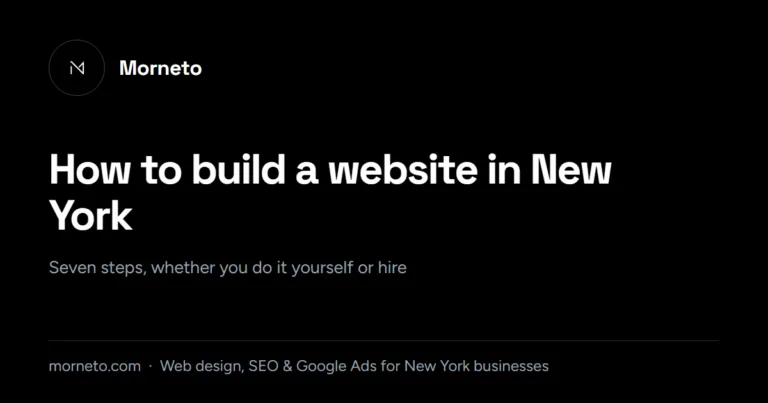How to build a website in New York: 7 steps, DIY, freelancer or agency, with real NYC prices