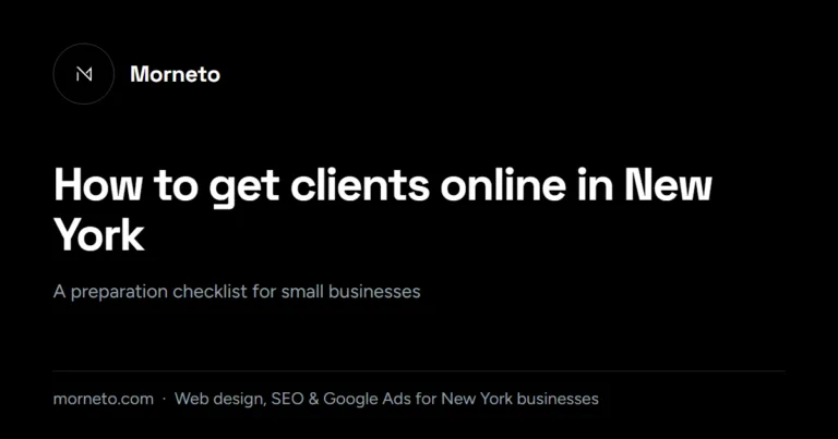 How to get clients online in New York: a preparation checklist for small businesses