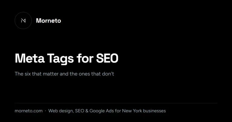 Meta tags for SEO - the six that matter card