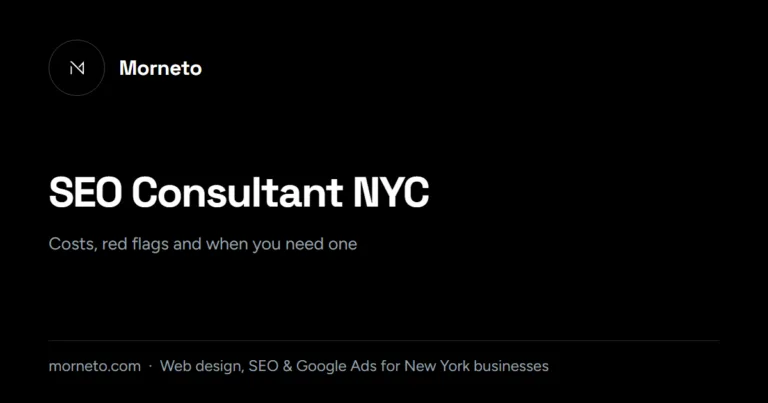 SEO consultant NYC guide: costs, red flags and when you need one