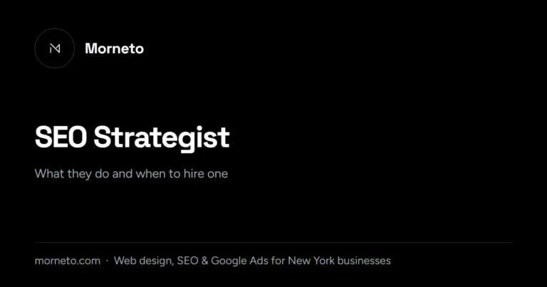 SEO strategist - what they do and when to hire one card