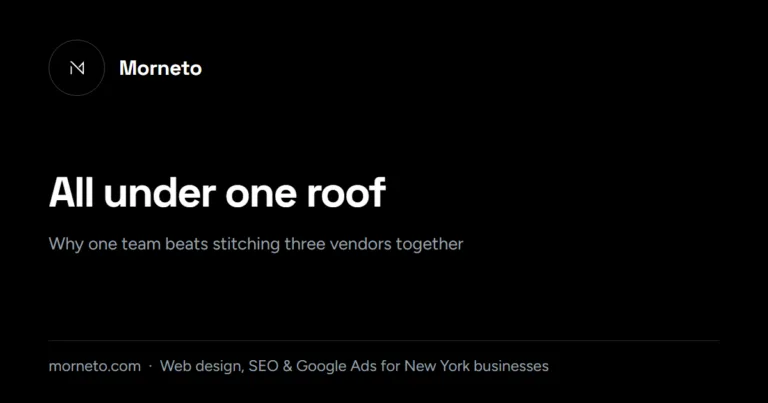 Web design and SEO agency under one roof: why one team beats three vendors