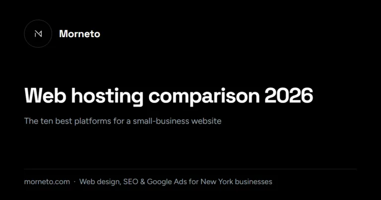 Web hosting comparison 2026: the 10 best platforms for a small-business site and what we measured