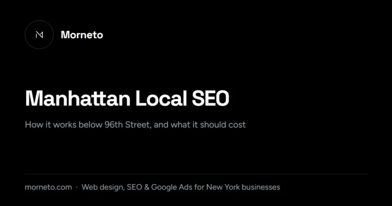 Manhattan local SEO guide for small businesses: how local search works in Manhattan and what it should cost