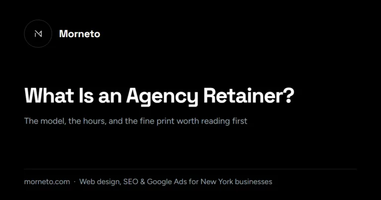 What is an agency retainer guide card